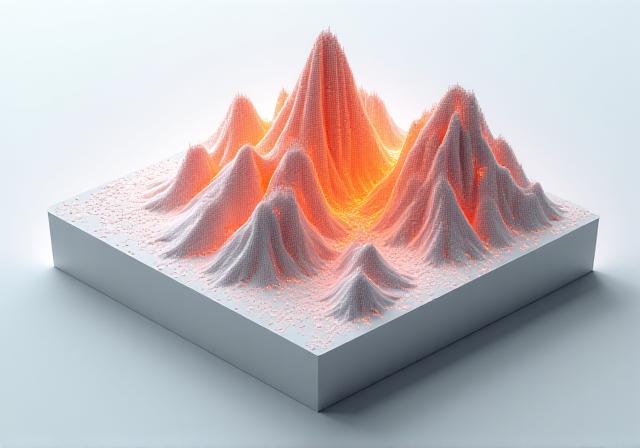 Sophisticated 3D visualization of team connectivity and organizational structure